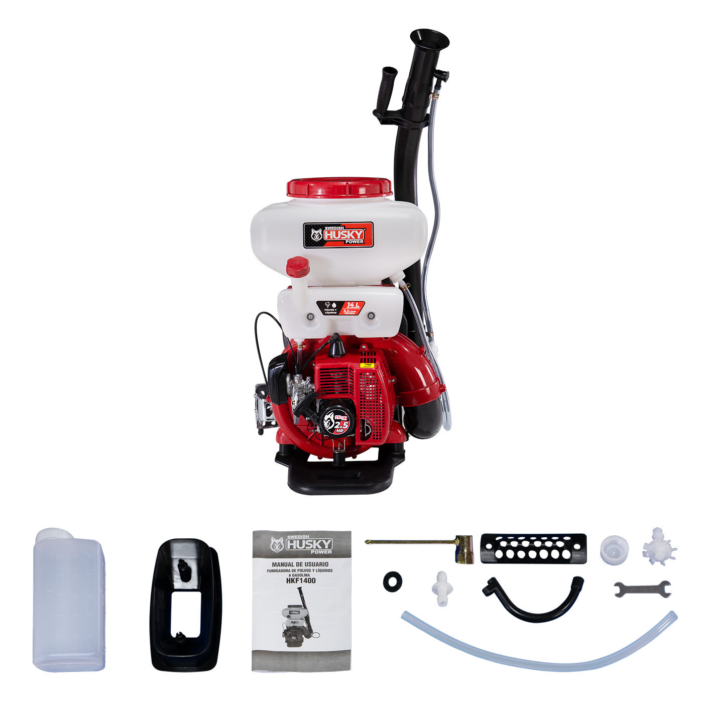 Aspersora fumigadora HKF1400 Husky 14 L motor gasolina
