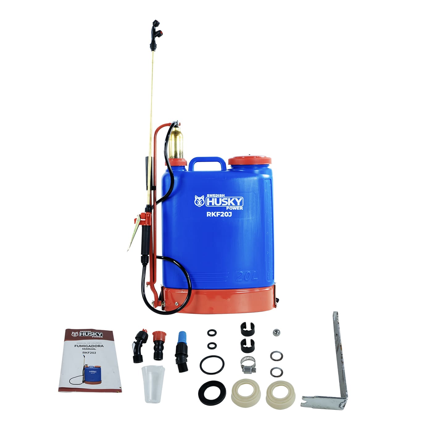 Fumigadora Aspersora Manual De Mochila 20 Litros Pistón De Laton Husky RKF20J