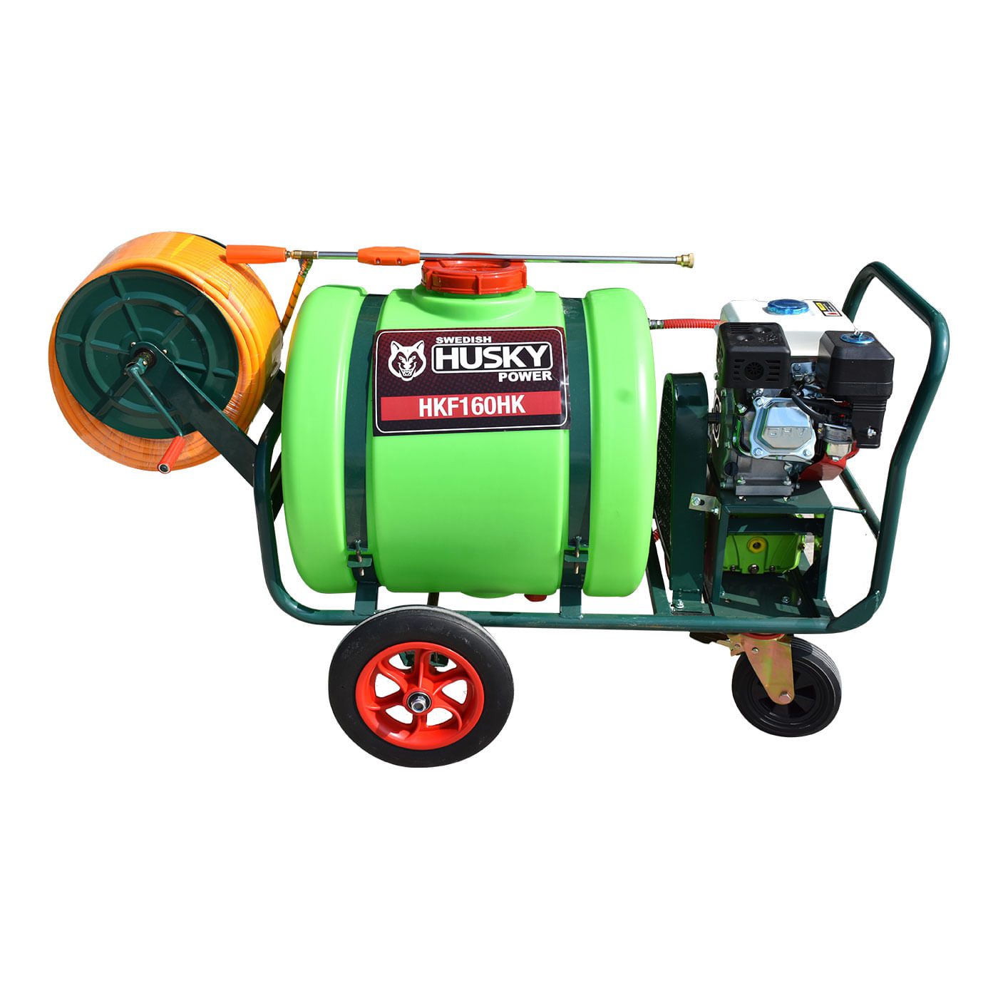 Fumigadora Parihuela De Pistones Tanque De 160 Litros Con Motor Husky 6.5 Hp Y Manguera De 100m Husky HKF160HK