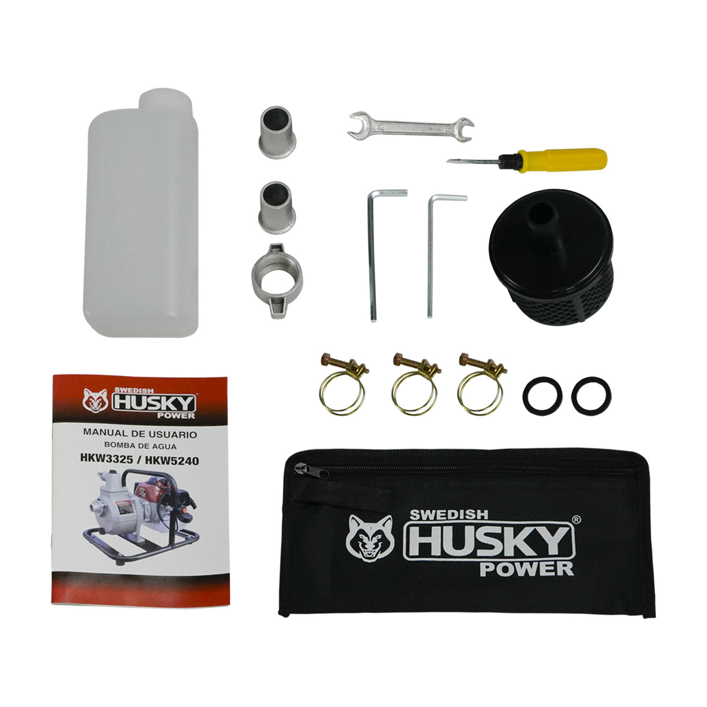 Motobomba A Gasolina 33cc 1.5 Hp Portátil Aucotcebante 2 Tiempos 1"x1" Husky HKW3325