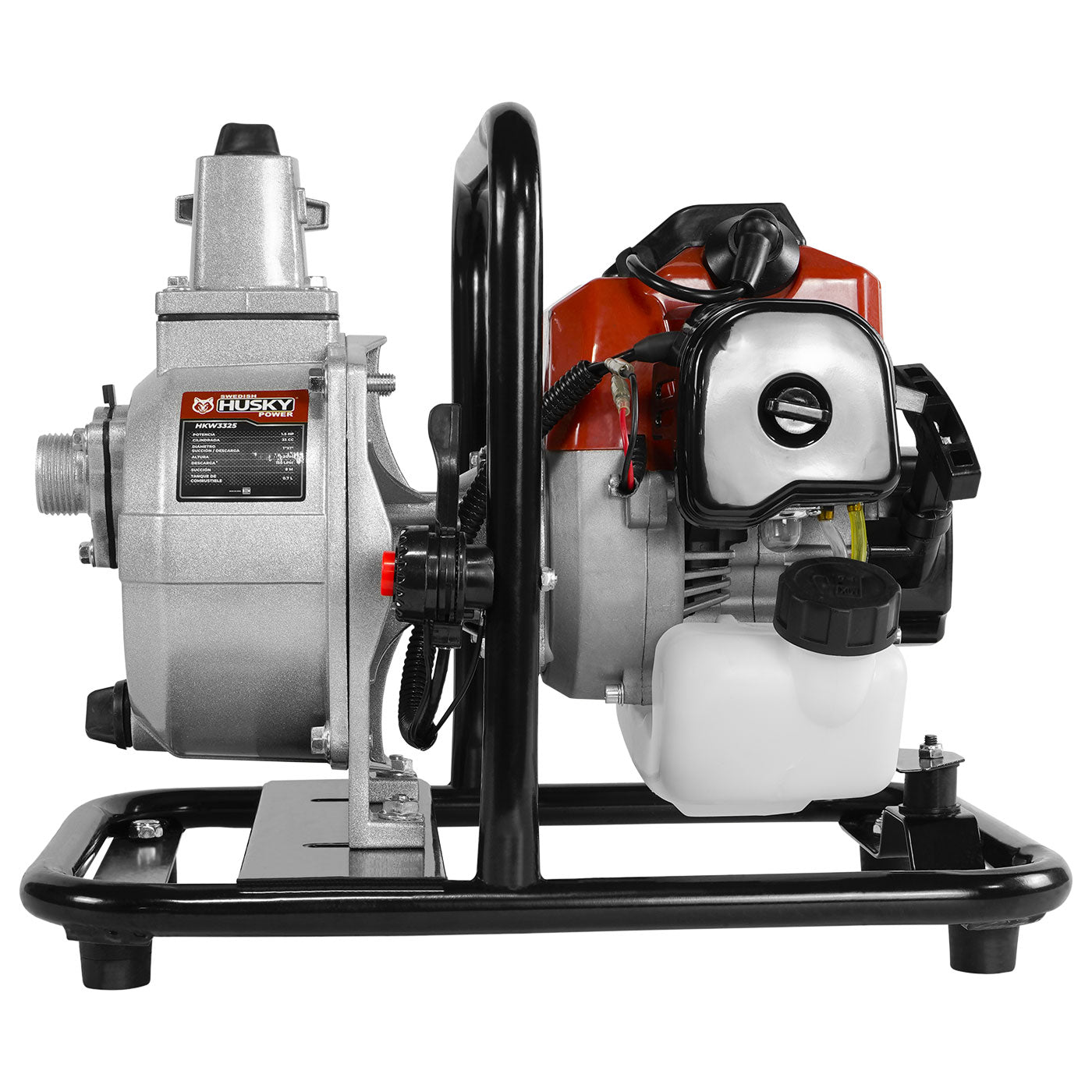 Motobomba A Gasolina 33cc 1.5 Hp Portátil Aucotcebante 2 Tiempos 1"x1" Husky HKW3325