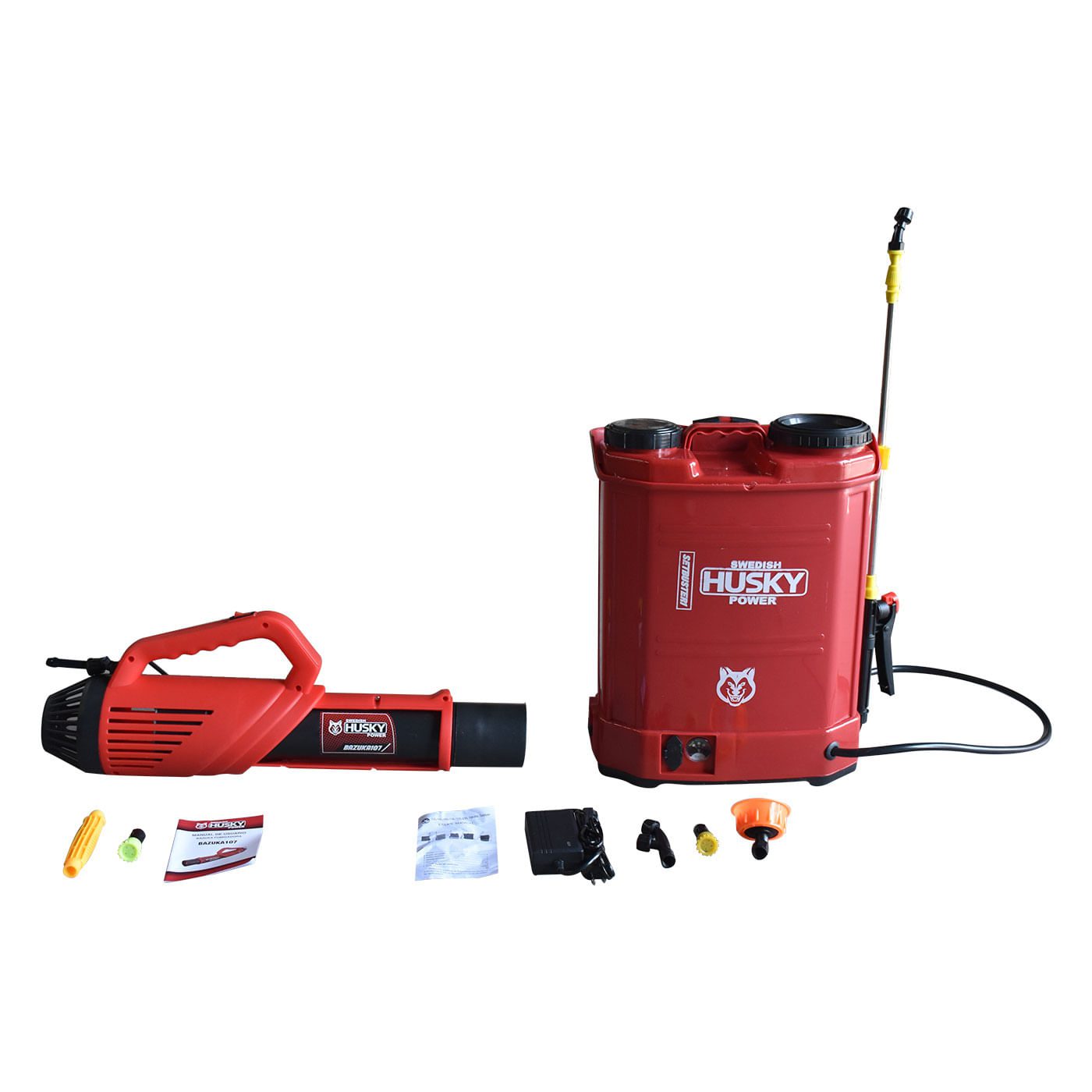 Kit de Fumigadora Eléctrica Recargable Con Bazuka Husky SETBUSTER
