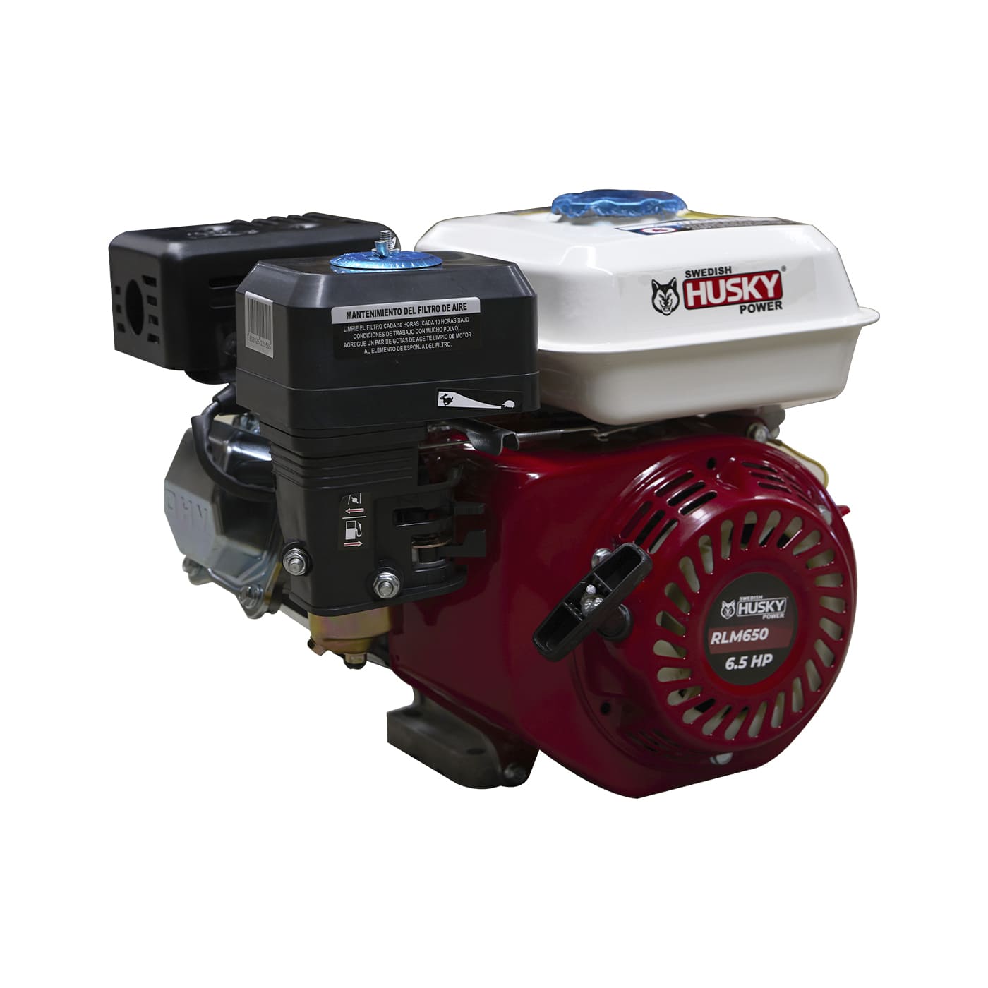 Motor A Gasolina 200cc 6.5 Hp Flecha Cuñero Arranque Manual Husky RLM650M