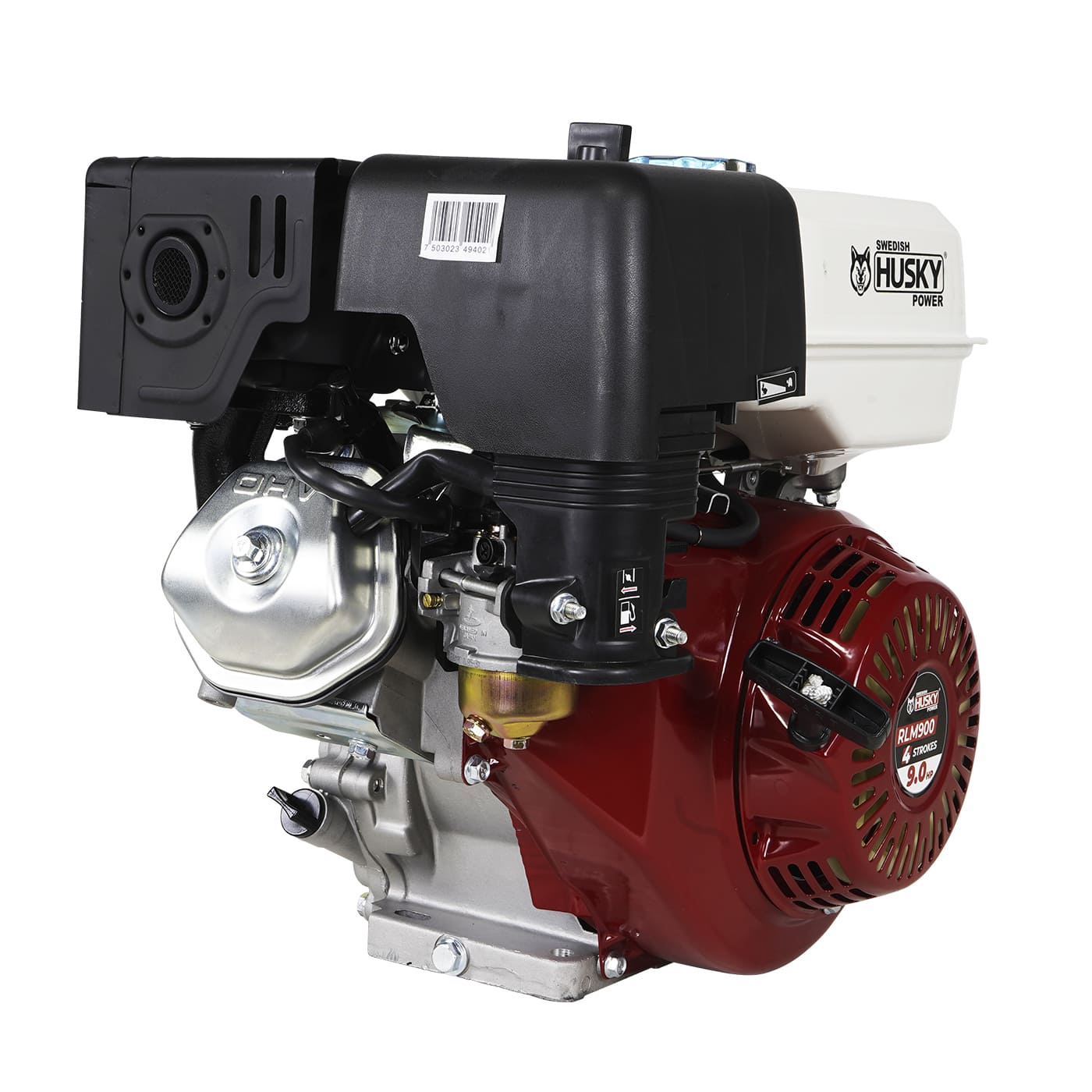 Motor A Gasolina 270cc 9 Hp Flecha Cuñero Arranque Manual Husky RLM900