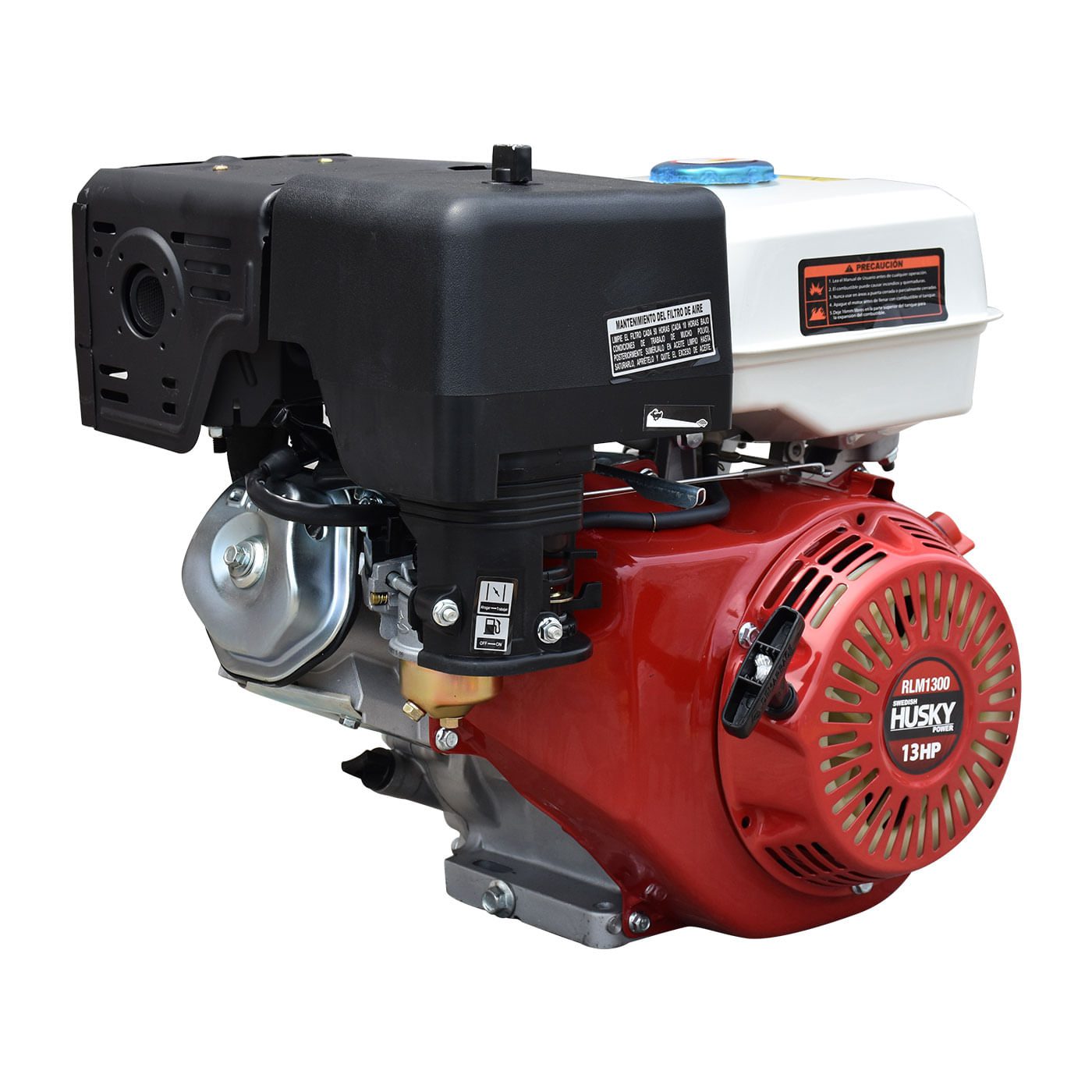 Motor A Gasolina 389cc 13 Hp Flecha Cuñero Arranque Manual Husky RLM1300M
