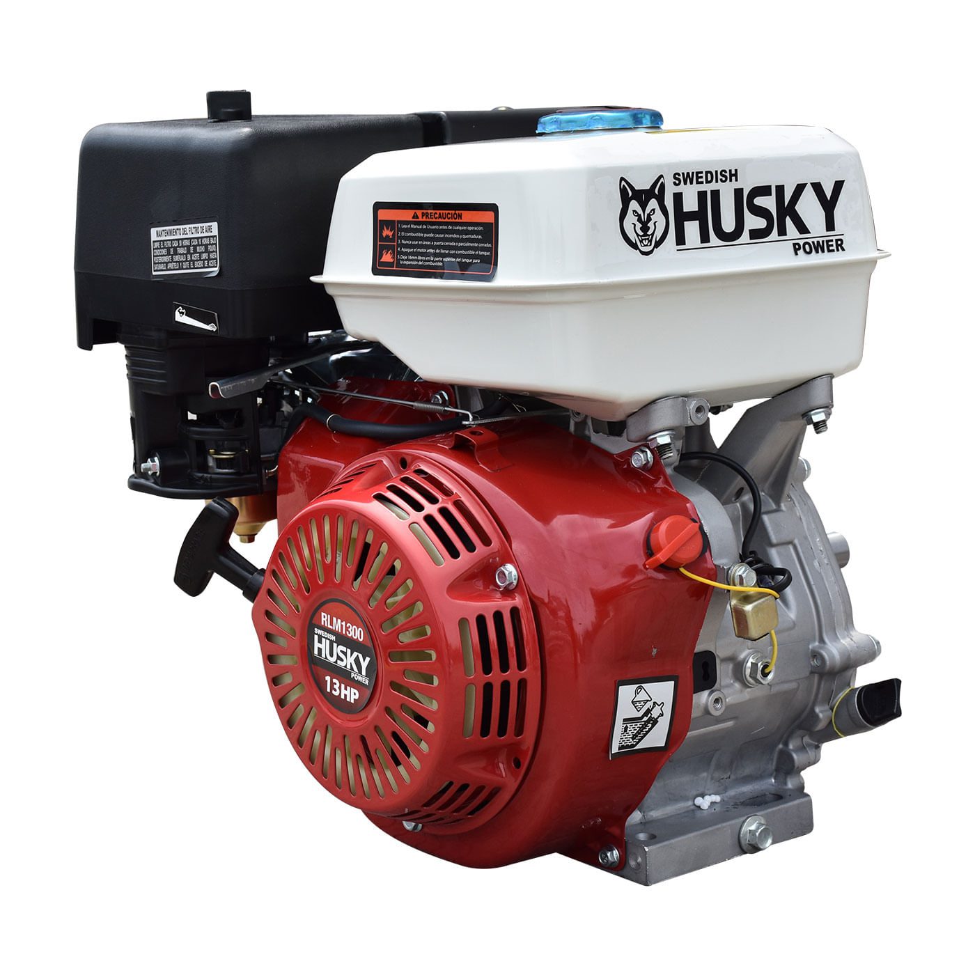 Motor A Gasolina 389cc 13 Hp Flecha Cuñero Arranque Manual Husky RLM1300M