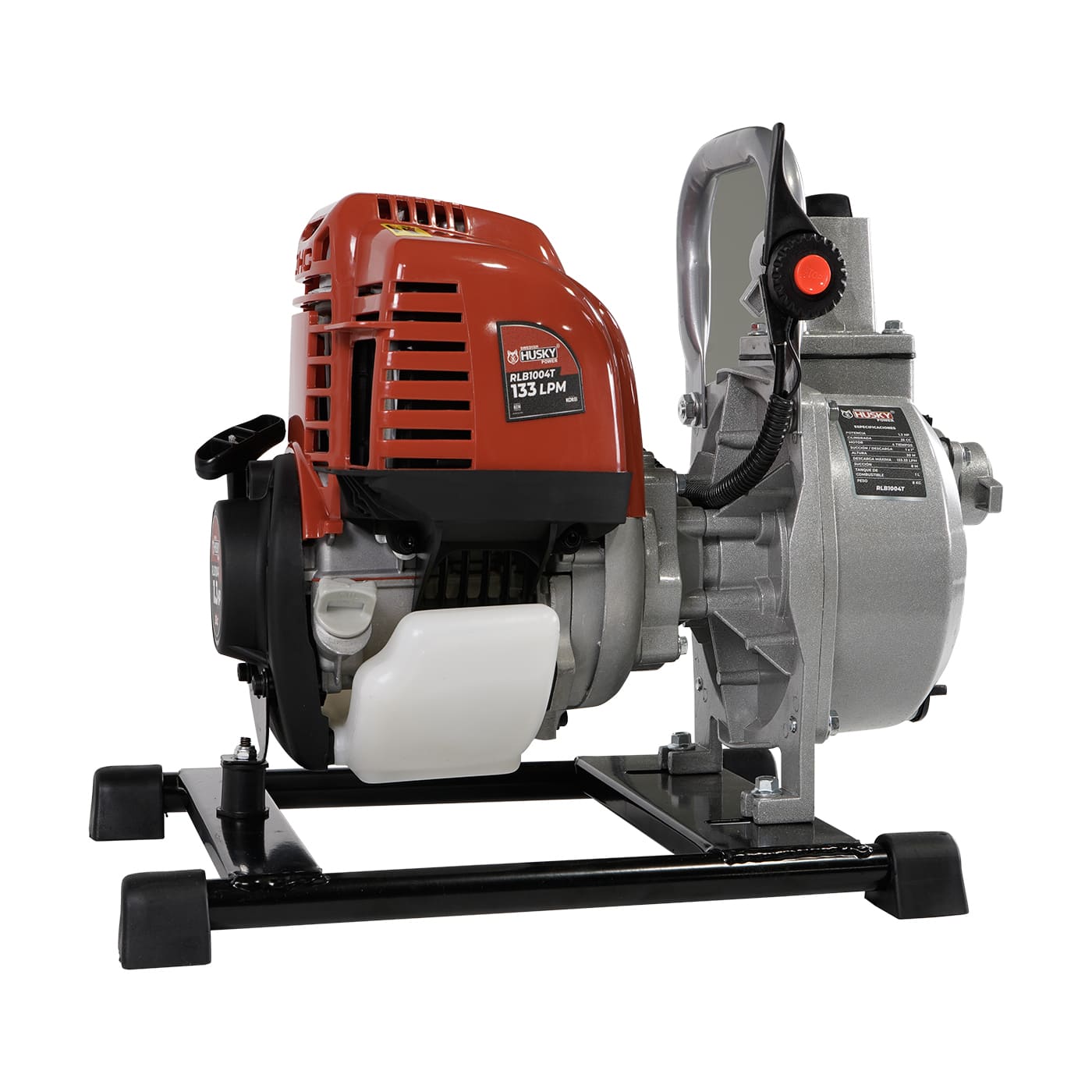 Motobomba A Gasolina 35cc 1.3 Hp Portátil Aucotcebante Motor Gasolina 4 Tiempos 1"x1" Husky RLB1004T