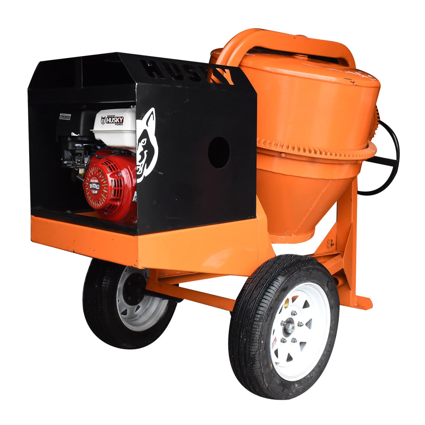 Revolvedora De Acero 1 Saco Con Motor a Gasolina 4 Tiempos 13 Hp Husky Power HKRB1-HSK13