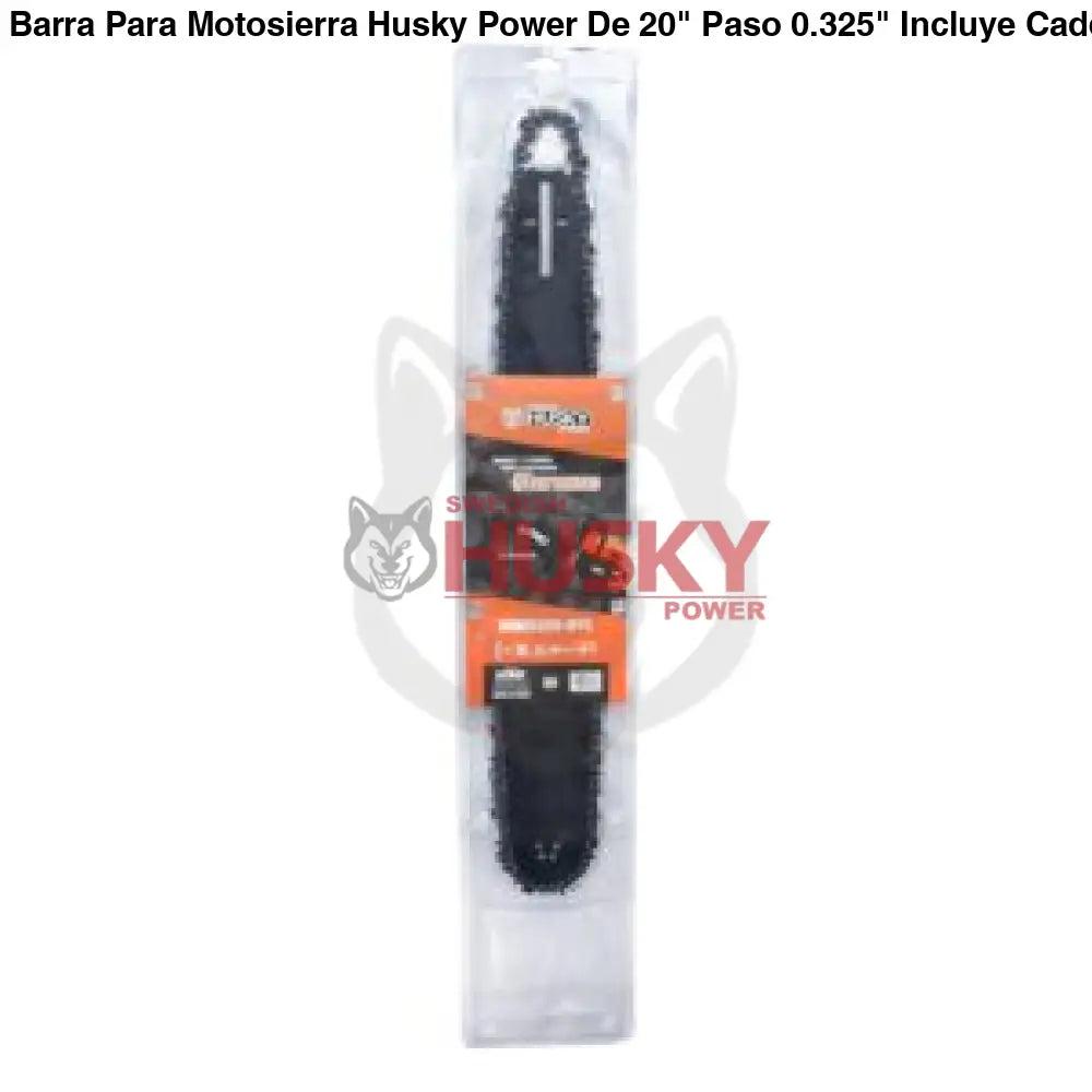 Barra Para Motosierra Husky Power De 20" Paso 0.325" Incluye Cadena 76 Eslabones Recomendado Para HKM5220 HKM5220-BYC