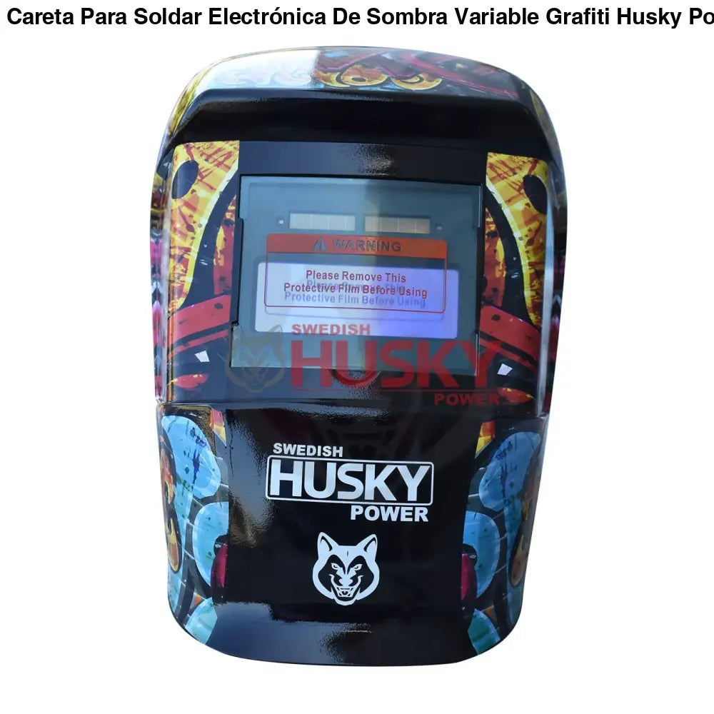Careta Para Soldar Electrónica De Sombra Variable Grafiti Husky HKC45