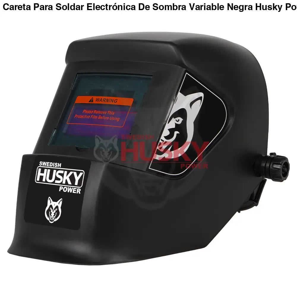 Careta Para Soldar Electrónica De Sombra Variable Negra Husky HKC15 - SOLDADORA
