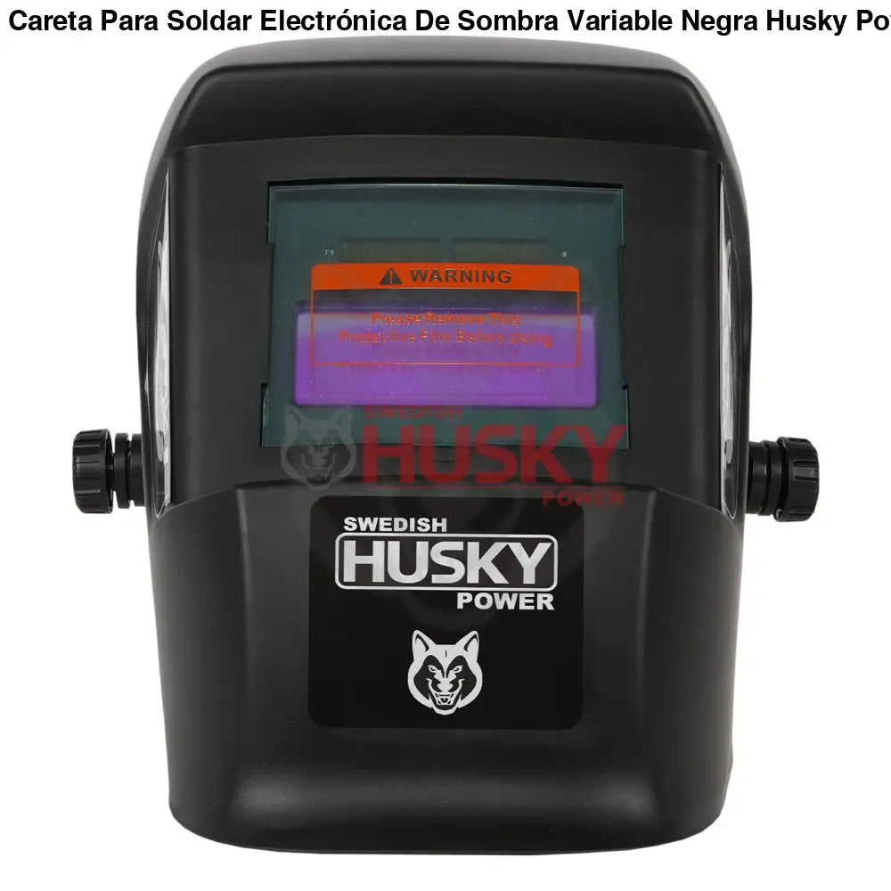 Careta Para Soldar Electrónica De Sombra Variable Negra Husky HKC15 - SOLDADORA