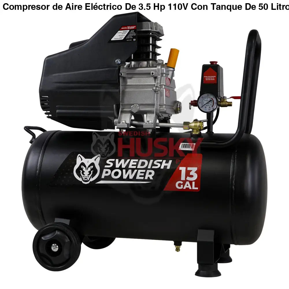 Compresor de Aire Eléctrico De 3.5 Hp 110V Con Tanque De 50 Litros Y 115 Psi Husky HKC50L