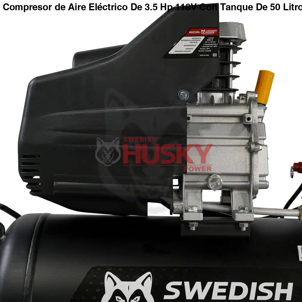 Compresor de Aire Eléctrico De 3.5 Hp 110V Con Tanque De 50 Litros Y 115 Psi Husky HKC50L