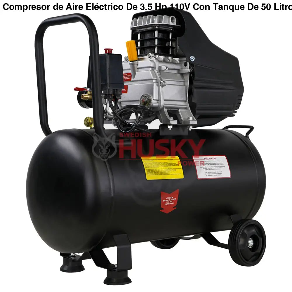 Compresor de Aire Eléctrico De 3.5 Hp 110V Con Tanque De 50 Litros Y 115 Psi Husky HKC50L