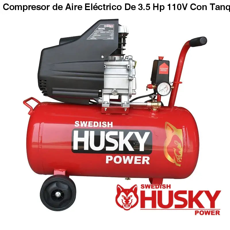 Compresor de Aire Eléctrico De 3.5 Hp 110V Con Tanque De 50