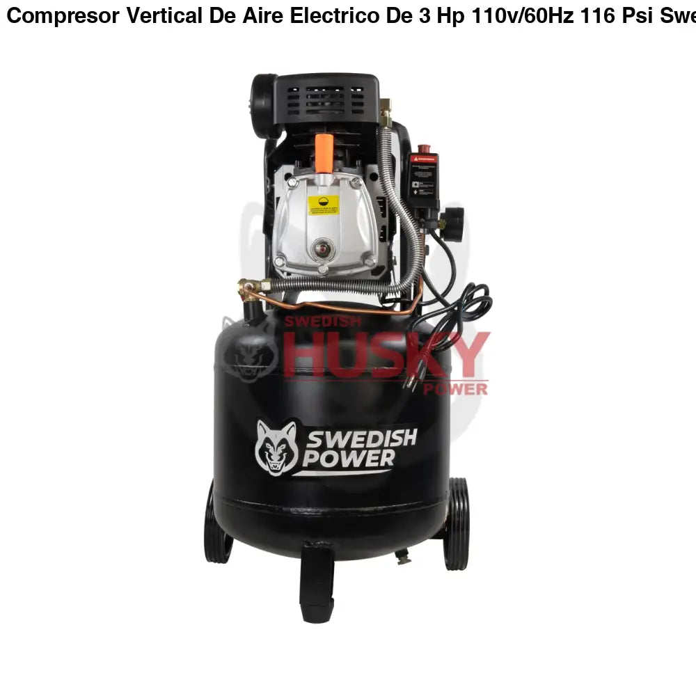 Compresor Vertical De Aire Electrico De 3 Hp 110v/60Hz 116 Psi Swedish Husky Power HKC50V