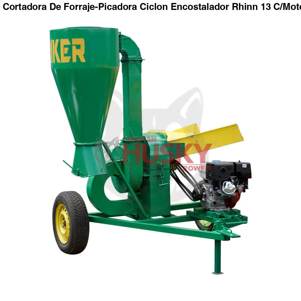 Cortadora De Forraje-Picadora Ciclon Encostalador Rhinn 13 C/Motor Husky 16 HP RKPDC30R-HSK16