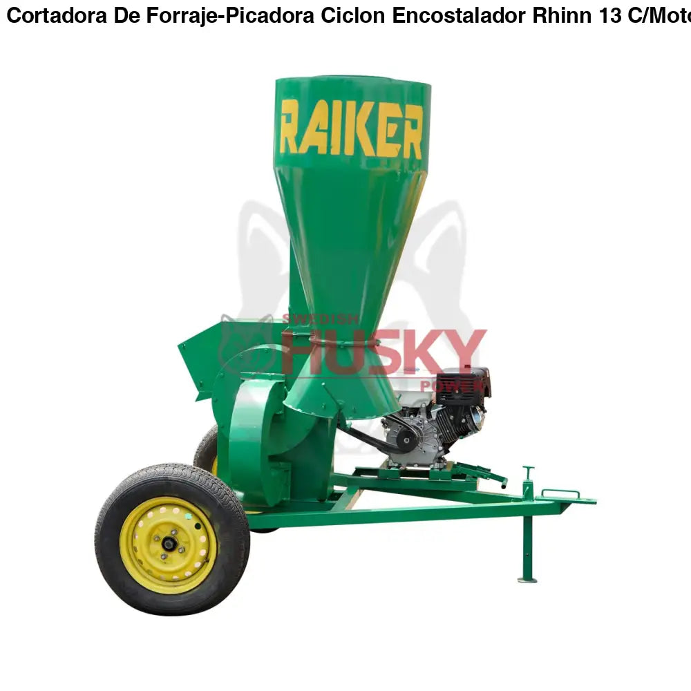 Cortadora De Forraje-Picadora Ciclon Encostalador Rhinn 13 C/Motor Husky 16 HP RKPDC30R-HSK16