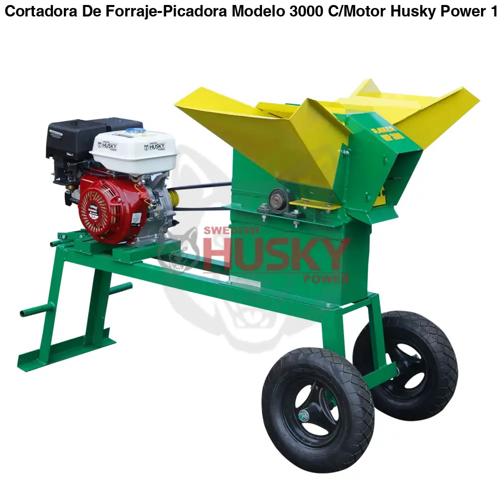 Cortadora De Forraje-Picadora Modelo 3000 C/Motor Husky 13 HP a Gasolina RKP3000B-HSK13