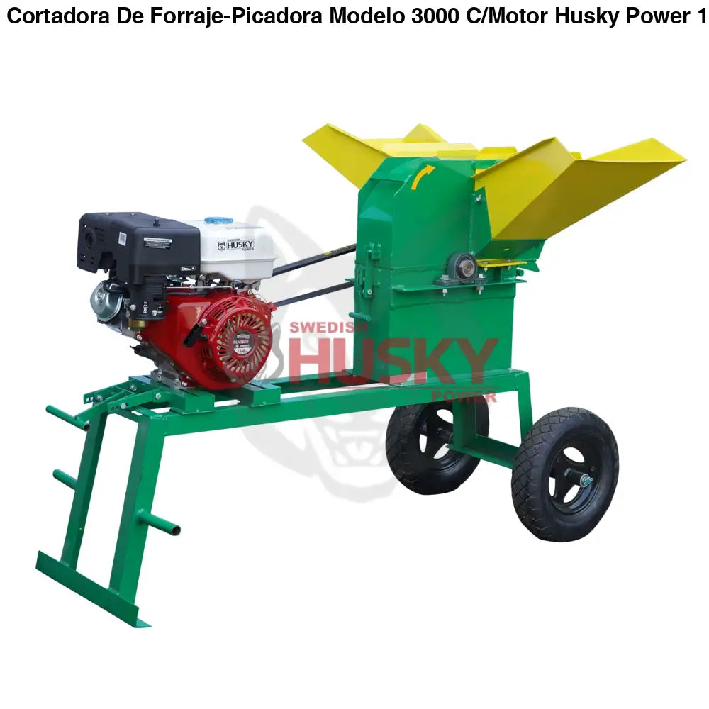 Cortadora De Forraje-Picadora Modelo 3000 C/Motor Husky 13 HP a Gasolina RKP3000B-HSK13
