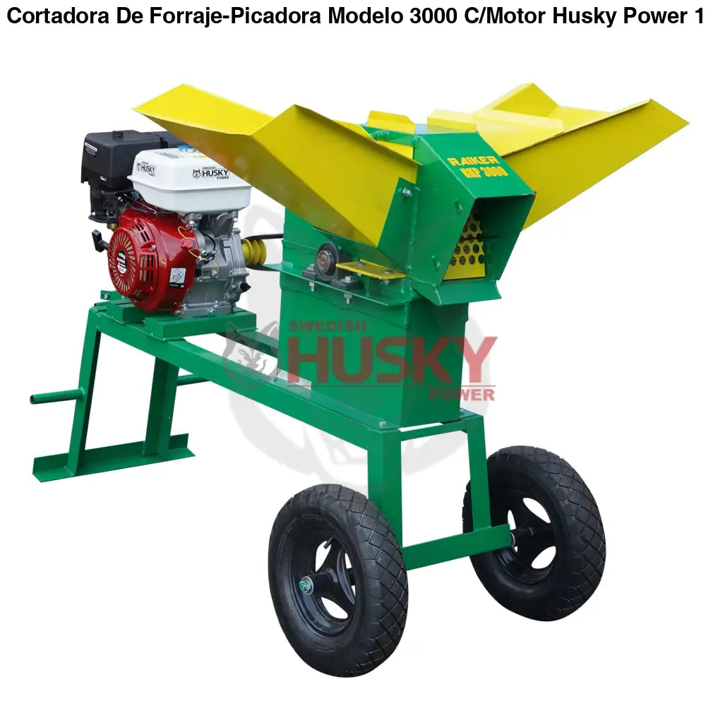 Cortadora De Forraje-Picadora Modelo 3000 C/Motor Husky 13 HP a Gasolina RKP3000B-HSK13