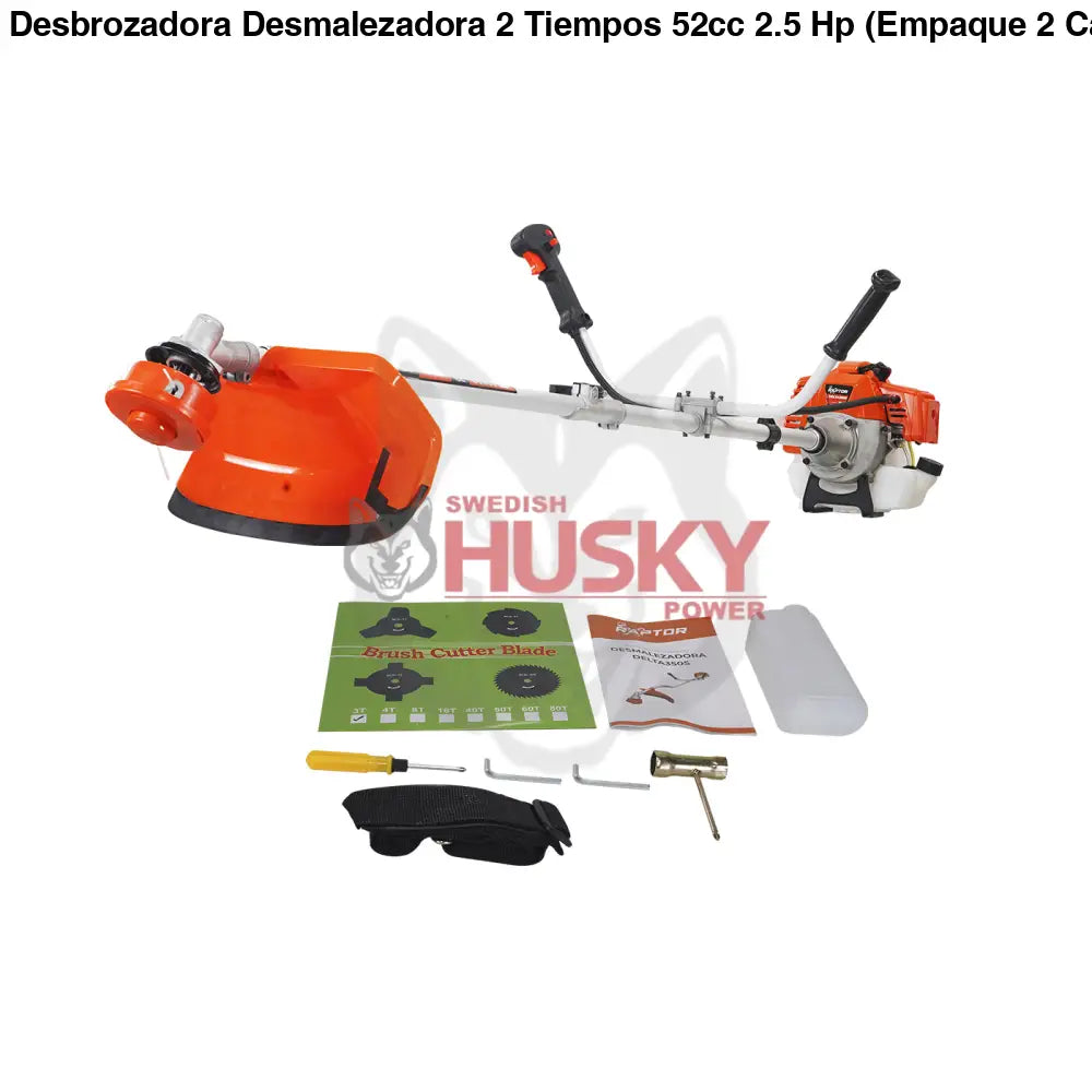 Desbrozadora Desmalezadora 2 Tiempos 52cc 2.5 Hp (Empaque 2 Cajas) RAPTOR DELTA350S