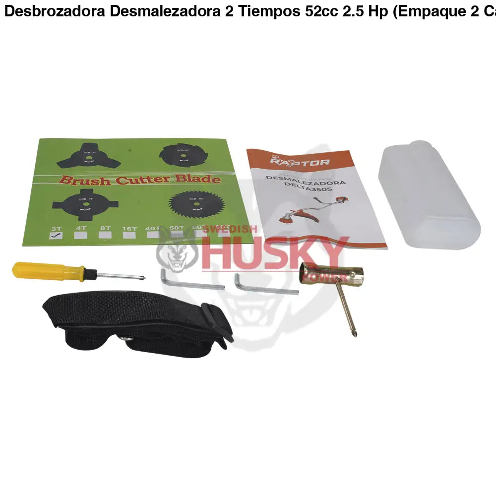 Desbrozadora Desmalezadora 2 Tiempos 52cc 2.5 Hp (Empaque 2 Cajas) RAPTOR DELTA350S