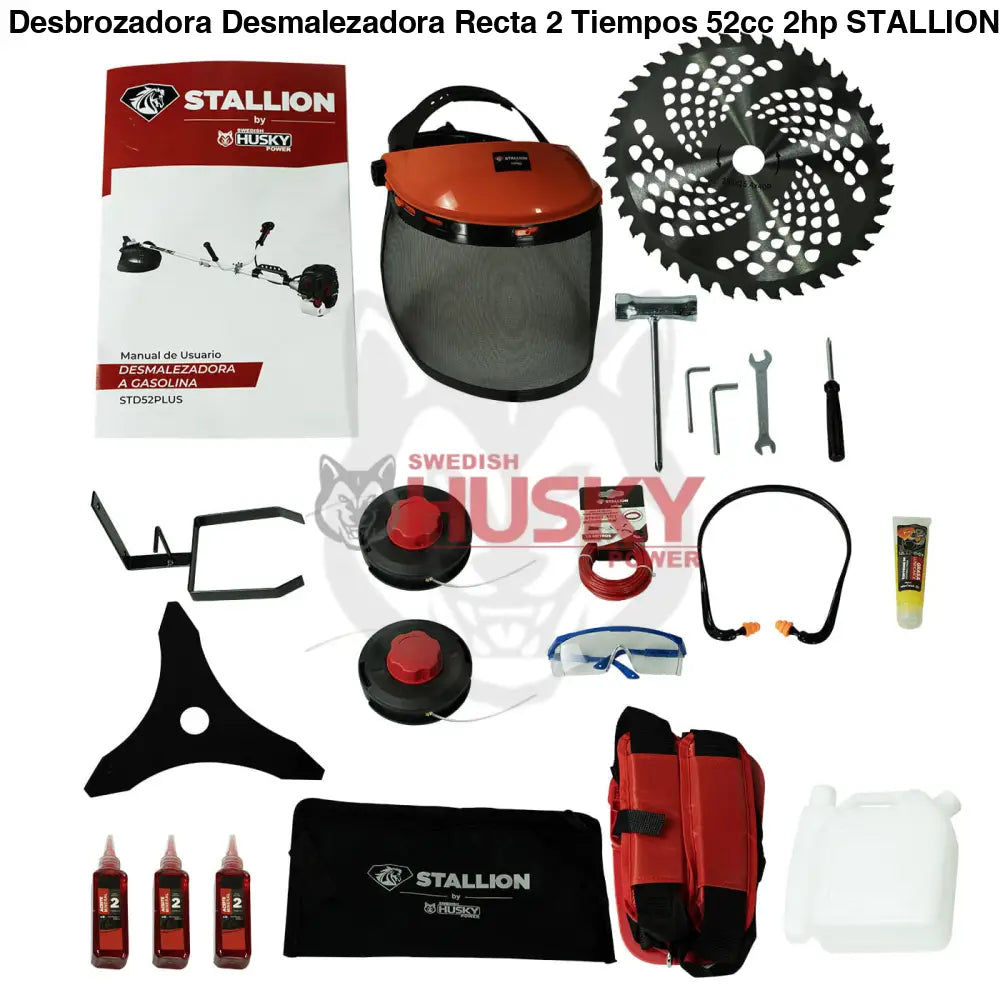 Desbrozadora Desmalezadora Recta 2 Tiempos 52cc 2hp STALLION STD52PLUS