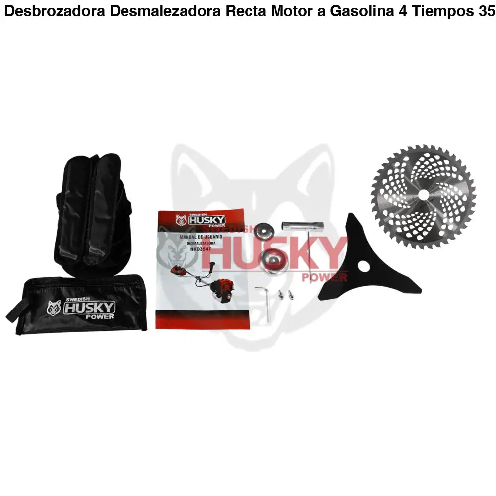 Desbrozadora Desmalezadora Recta Motor a Gasolina 4 Tiempos 35cc 1.2Hp Husky HKD354T