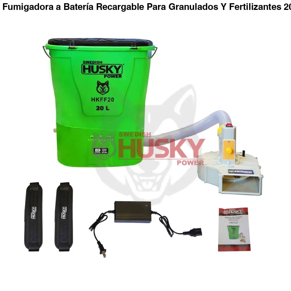 Fumigadora a Batería Recargable Para Granulados Y Fertilizantes 20L Husky Power HKFF20