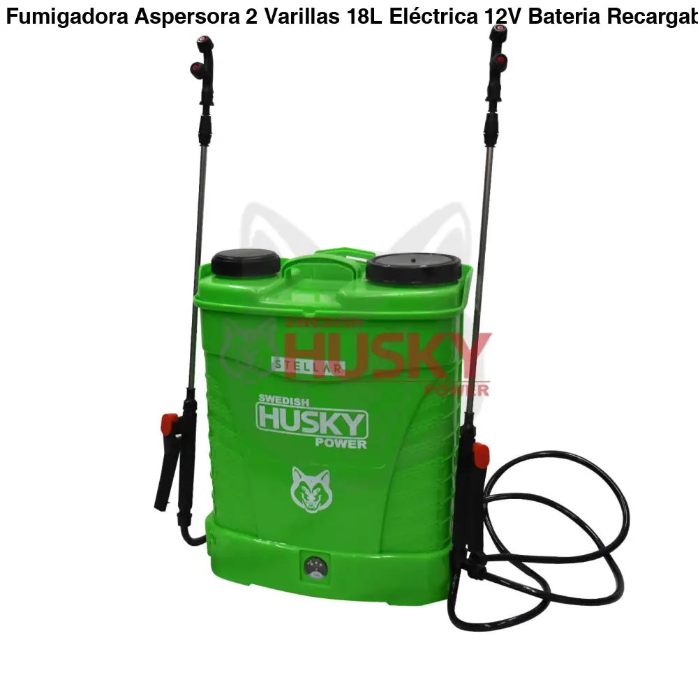 Fumigadora Aspersora 2 Varillas 18L Eléctrica 12V Bateria Recargable Husky STELLAR - FUMIGADORA ASPERSORA