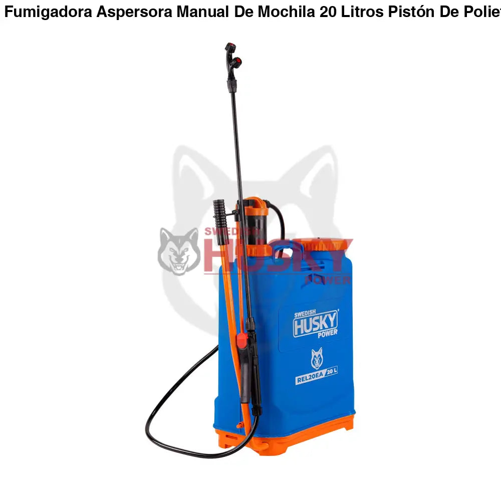 Fumigadora Aspersora Manual De Mochila 20 Litros Pistón De Polietileno Husky REL20EA