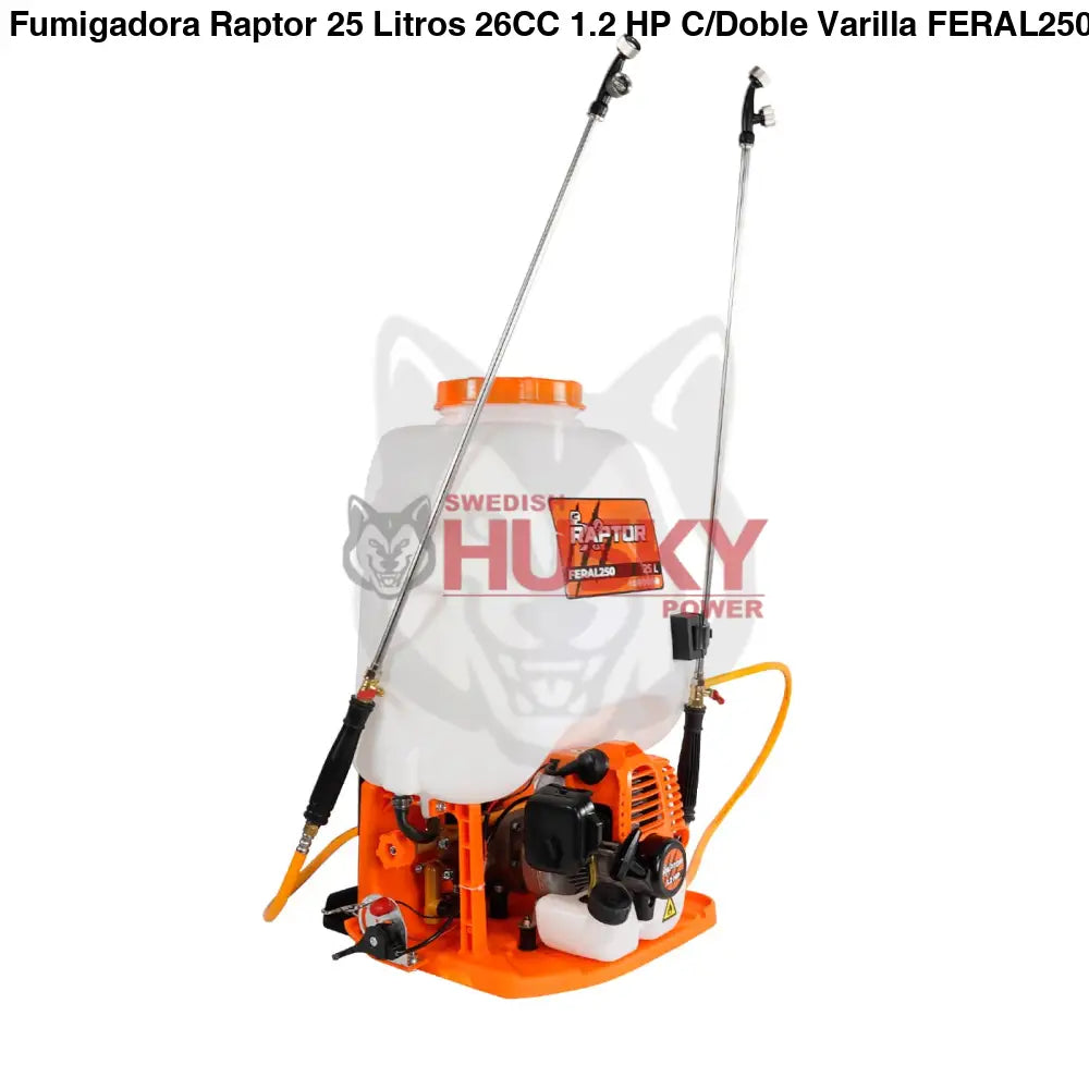 Fumigadora Raptor 25 Litros 26CC 1.2 HP C/Doble Varilla FERAL250