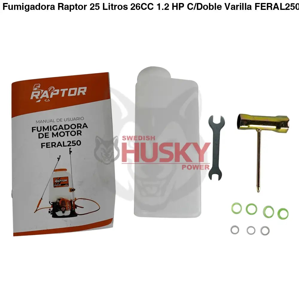 Fumigadora Raptor 25 Litros 26CC 1.2 HP C/Doble Varilla FERAL250