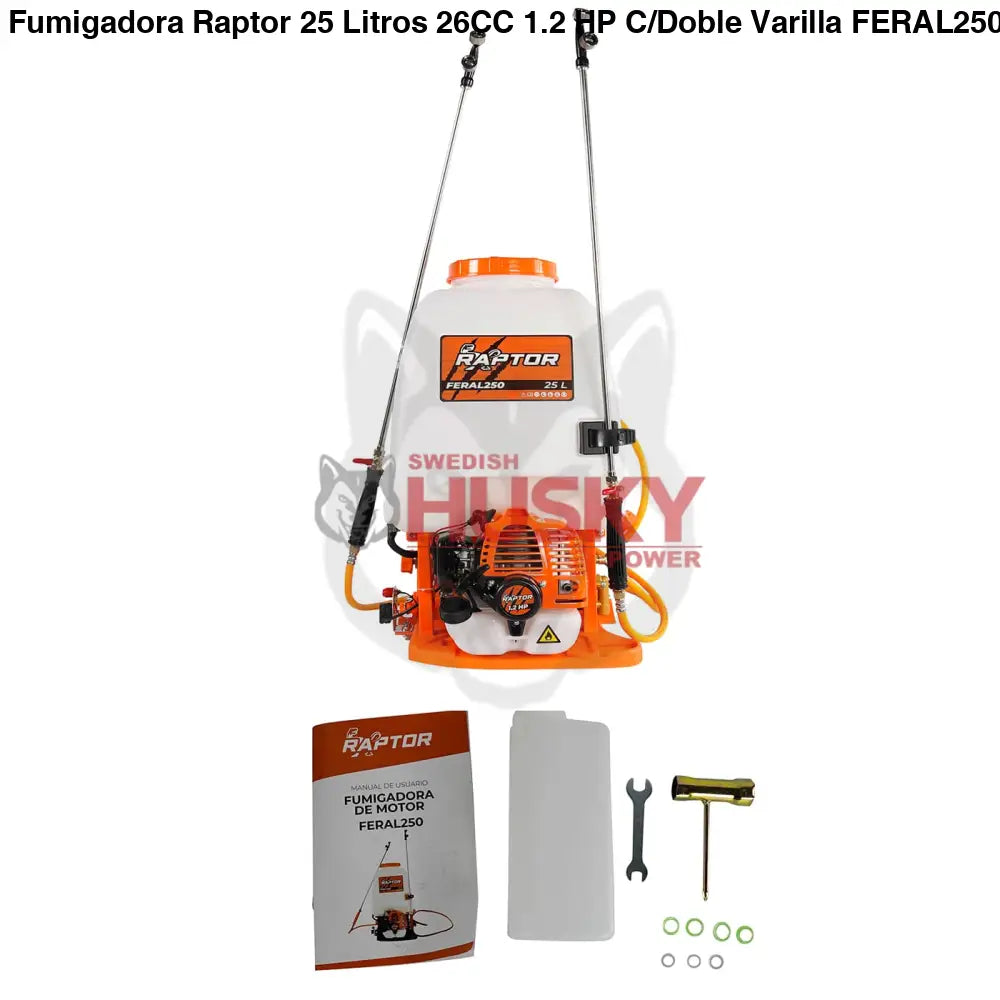 Fumigadora Raptor 25 Litros 26CC 1.2 HP C/Doble Varilla FERAL250