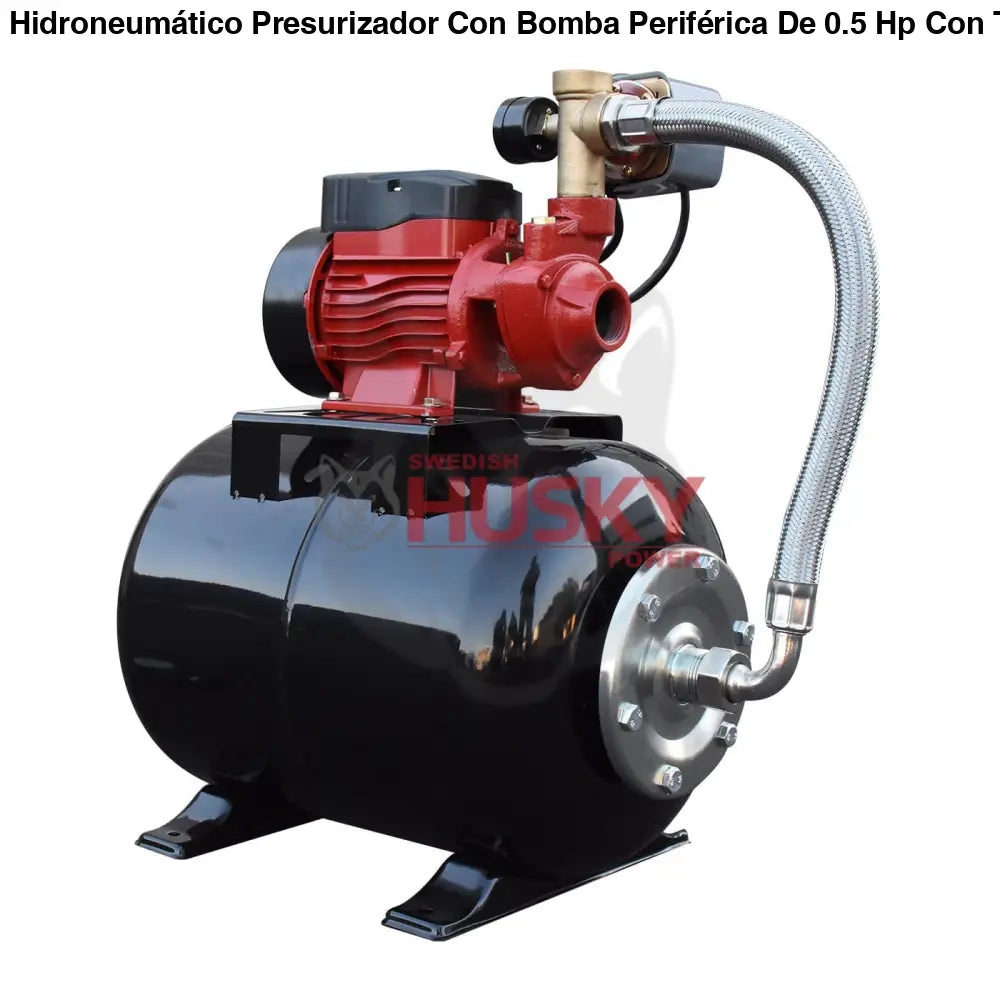 Hidroneumático Presurizador Con Bomba Periférica De 0.5 Hp Con Tanque De 24 Litros Husku Power FORCE25