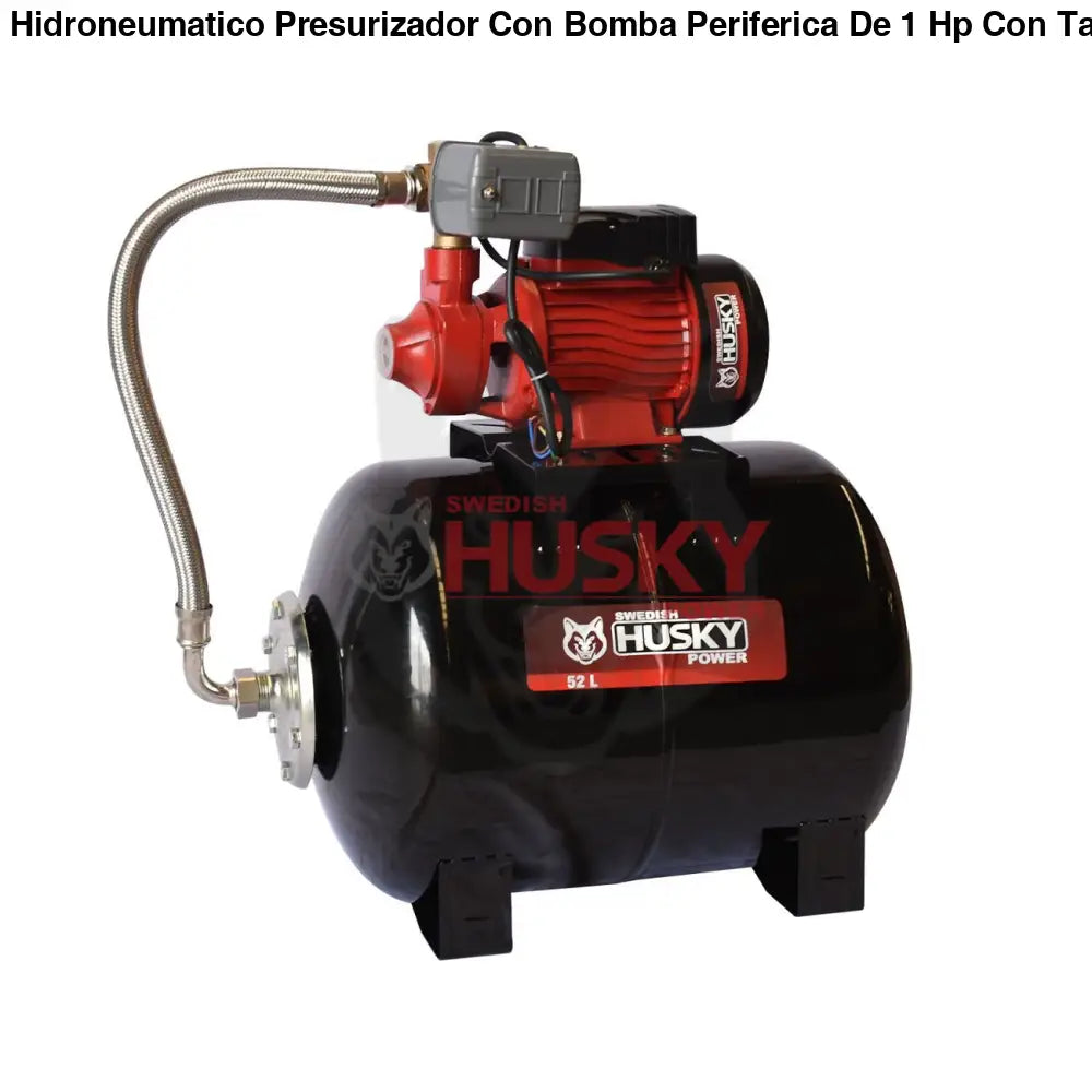 Hidroneumatico Presurizador Con Bomba Periferica De 1 Hp Con Tanque De 52 Litros Husky Power FORCE52
