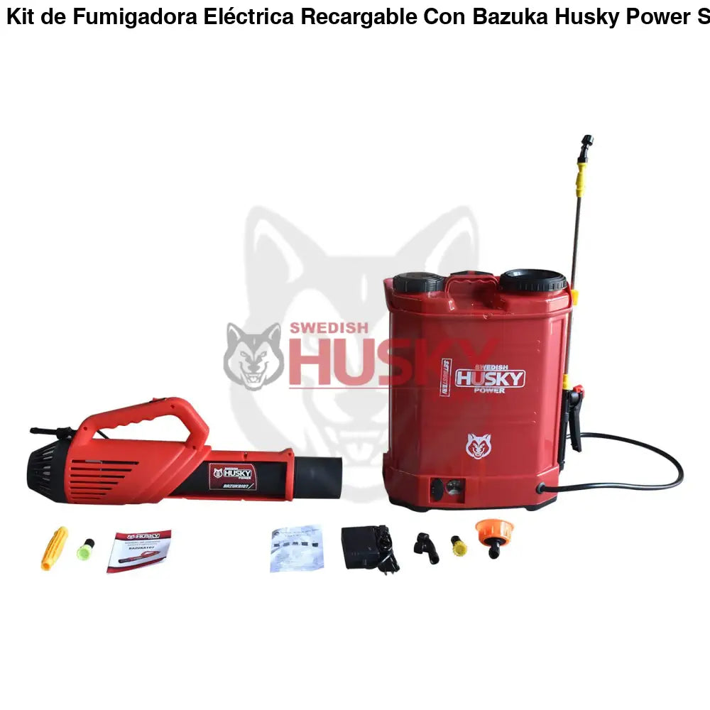 Kit de Fumigadora Eléctrica Recargable Con Bazuka Husky SETBUSTER