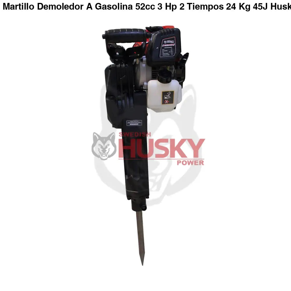 Martillo Demoledor A Gasolina 52cc 3 Hp 2 Tiempos 24 Kg 45J Husky HKMD4500