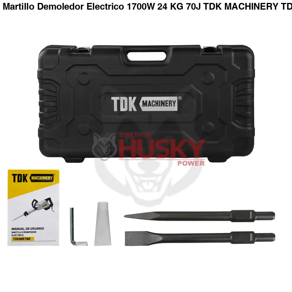 Martillo Demoledor Electrico 1700W 24 KG 70J TDK MACHINERY TDKM70E