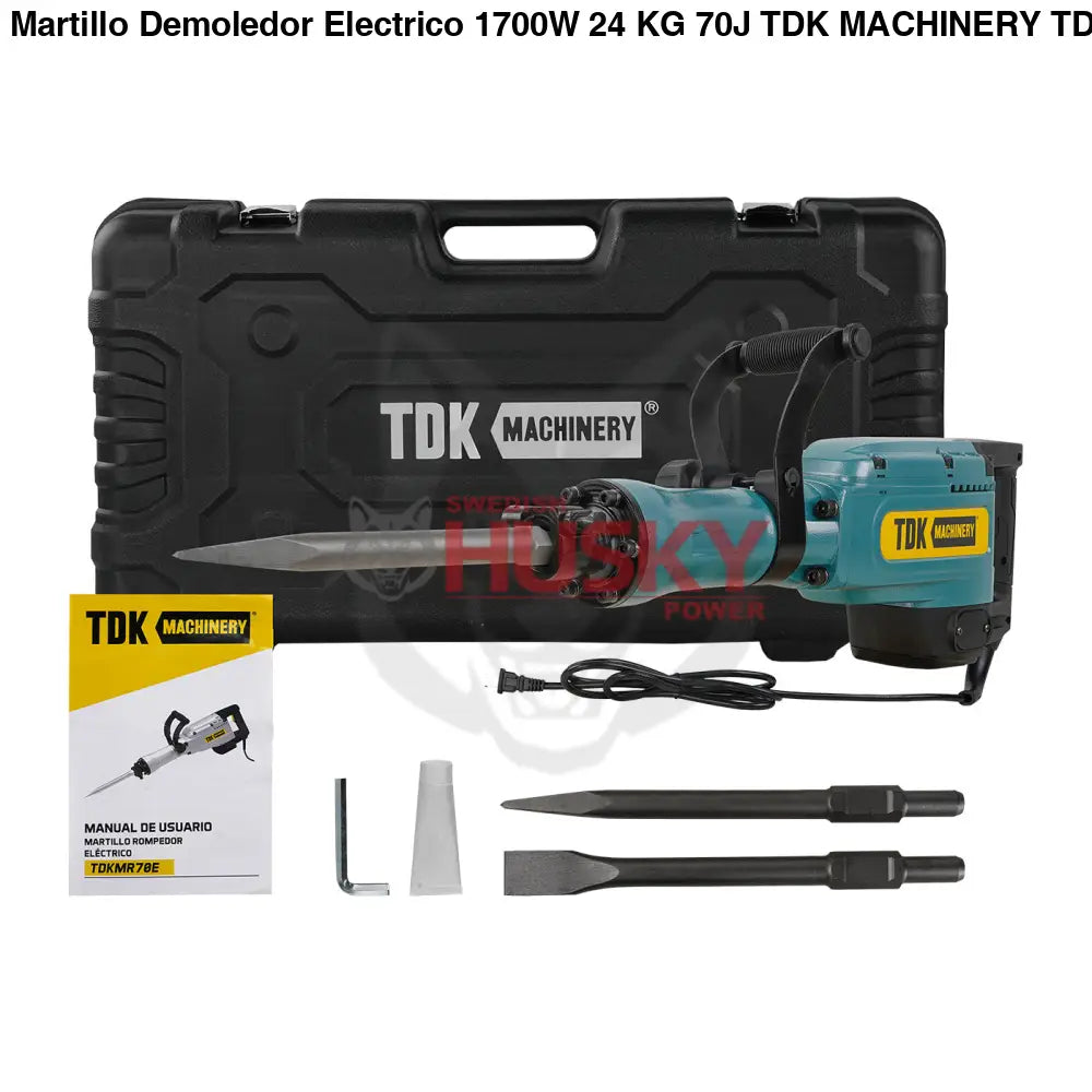 Martillo Demoledor Electrico 1700W 24 KG 70J TDK MACHINERY TDKM70E