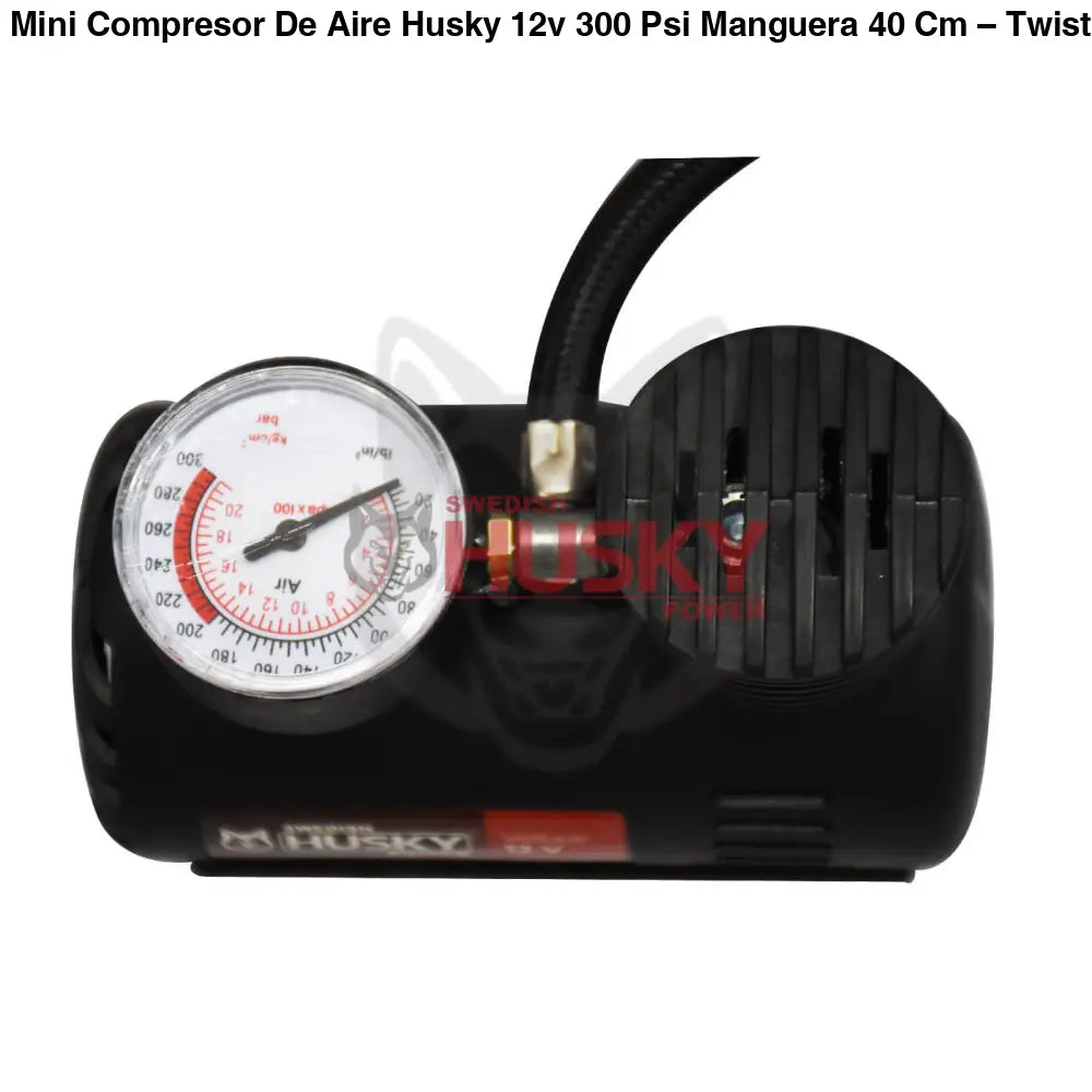 Mini Compresor De Aire Husky 12v 300 Psi Manguera 40 Cm – Twister12 - COMPRESOR