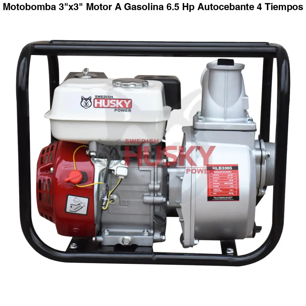 Motobomba 3"x3" Motor A Gasolina 6.5 Hp Autocebante 4 Tiempos Husky RLB3365