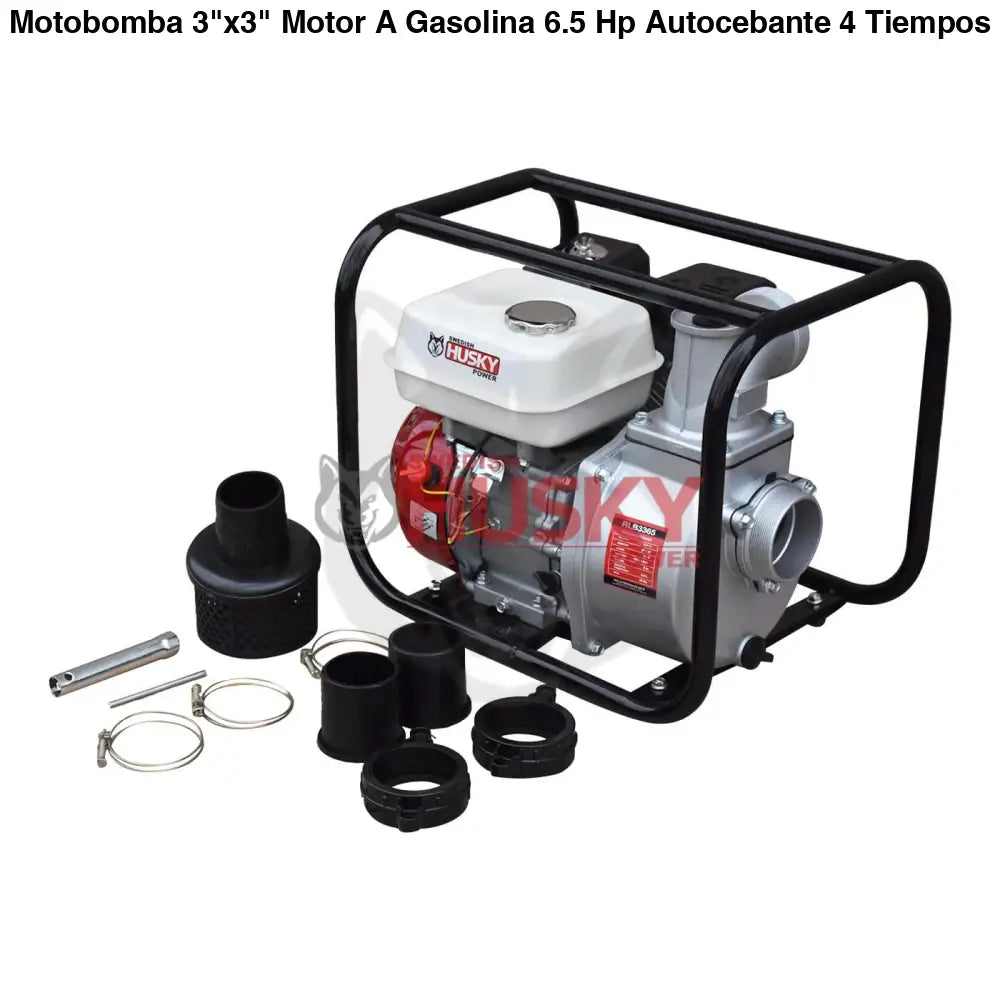 Motobomba 3"x3" Motor A Gasolina 6.5 Hp Autocebante 4 Tiempos Husky RLB3365