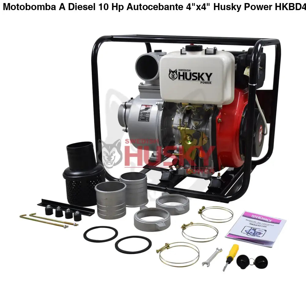 Motobomba A Diesel 10 Hp Autocebante 4"x4" Husky HKBD4010A