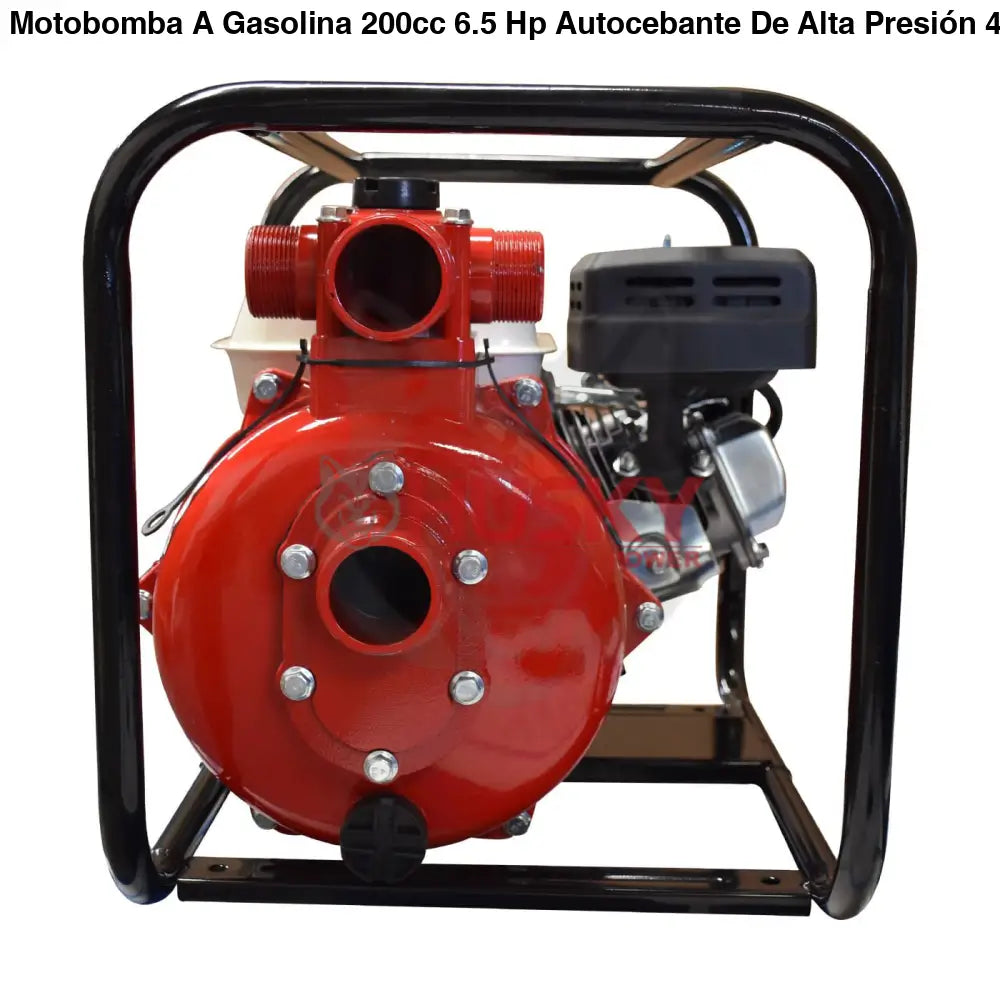 Motobomba A Gasolina 200cc 6.5 Hp Autocebante De Alta Presión 4 Tiempos 2"x2" Husky RLB2265APM