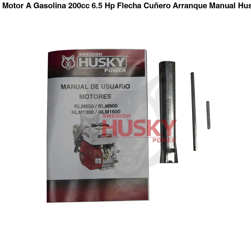 Motor A Gasolina 200cc 6.5 Hp Flecha Cuñero Arranque Manual Husky RLM650M