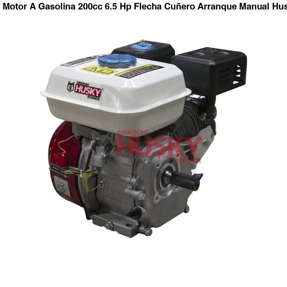 Motor A Gasolina 200cc 6.5 Hp Flecha Cuñero Arranque Manual Husky RLM650M