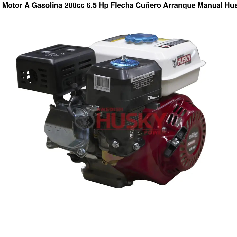 Motor A Gasolina 200cc 6.5 Hp Flecha Cuñero Arranque Manual Husky RLM650M